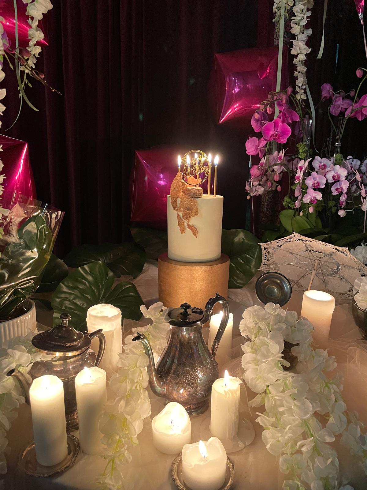 Celebration — candlelight & orchids